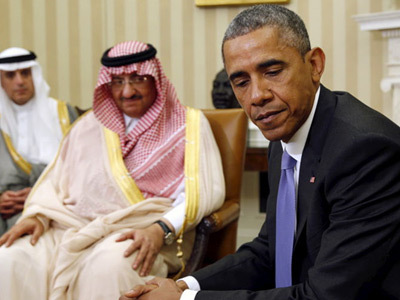 Барак Обама и наследный принц СА Мохаммед бен Наджаф