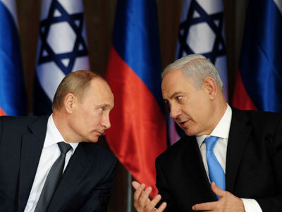 Владимир Путин и Бенджамин Нетаньяху