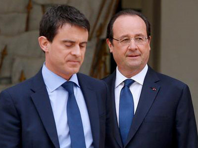 Мануэль Вальс и Франсуа Олланд