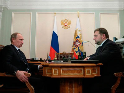 Владимир Путин и Никита Белых