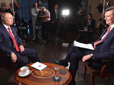 Интервью Путина Bloomberg: Россия готова работать вместе с Западом