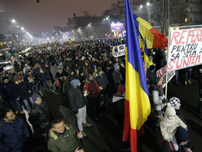 Румыния, демонстрации