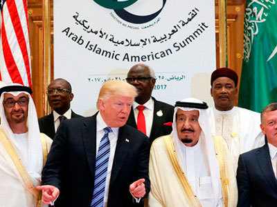 Трамп в Саудовской Аравии